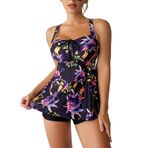 Drawstring Tankini Mayo, Tankini Mayo Nefes Alabilen bölünmüş Tipte Makine Yıkanabilir Elastik Poliester Fiber Poliüretan Spa Için (S)