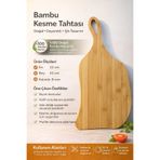 DrBambu Tekli Bambu Kesme Tahtası 3 No – Doğal, Dayanıklı ve Şık Tasarım