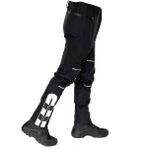 DRC Outdoor Softshell Motorcu Pantolonu Siyah – Kışlık Su Rüzgar Geçirmez Reflektörlü (Yeni Yasaya Uygun) - XL
