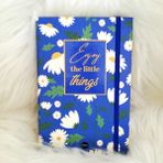 Dream Butik Lacivert Papatya Enjoy The Little Things Lastikli Defter