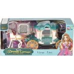 Dream Carriage Süslü Fayton Prenses Atlı Araba 1 Adet At 1 Adet Araba Içerir. 18X8 cm (Bebek Dahil Değildir.) - Turkuaz