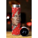 DREAM COLLECTION Atatürk Özel Tasarım Sıcaklık Göstergeli Dijital Led Baskılı Paslanmaz Çelik Termos 450 Ml