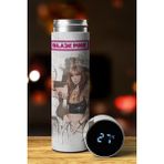 DREAM COLLECTION Kpop Blackpınk Özel Tasarım Sıcaklık Göstergeli Dijital Led Baskılı Paslanmaz Çelik Termos 450 Ml