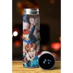 DREAM COLLECTION Kpop Bts Özel Tasarım Sıcaklık Göstergeli Dijital Led Baskılı Paslanmaz Çelik Termos 450 Ml