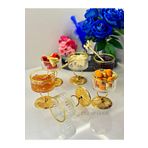 Dream glass GOLD AYAKLI 6 KİŞİLİK LOKUMLUK & REÇELLİK & ÇEREZLİK