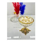 Dream glass LÜX KARE AYAKLI VE KAPAKLI ŞEKERLİK & SUNUMLUK