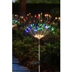 Dream Plus 2 Adet Solar Güneş Enerjili 120led HavaiFişek Bahçe Aydınlatma Dekorasyon Işığı Rgb Renkli