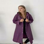 Dream Plus Unisex Eva Kumaş Su Rüzgar Geçirmez Yağmurluk - Standart - Mor