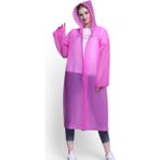 Dream Plus Unisex Eva Kumaş Su Rüzgar Geçirmez Yağmurluk - Standart - Pembe