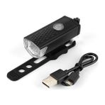 Dream Plus USB Şarjlı Siyah Bisiklet Ön Işığı Su Geçirmez Aydınlatıcı Lamba Kolay Kavrama Özelliği