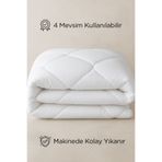 Dream Time Çift Kişilik Micro 4 Mevsim Yıkanabilir Yorgan 195x215cm | Anti-Alerjik Mikrofiber Yorgan