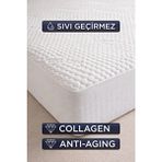 Dream Time Collagen Luxury Sıvı Geçirmez Özel Kutulu Alez | Anti-Aging | Anti-Alerjik | Anti-Bakteriyel - Beyaz - 120 x 200 cm