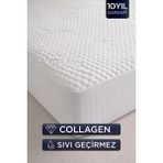 Dream Time Collagen Luxury Sıvı Geçirmez Özel Kutulu Alez | Anti-Aging | Anti-Alerjik | Anti-Bakteriyel - Beyaz - 180 x 200 cm