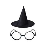 Dream Vega Harry Potter Büyücü Şapkası ve Harry Potter Büyücü Gözlüğü Siyah Renk - Standart - Çok Renkli