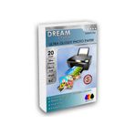 dreamcolor Brother Yazıcılar Için Ultra Parlak Fotoğraf Kağıdı 10x15 20 Yaprak 240 Gr