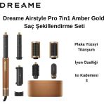 Dreame Airstyle Pro 7İn1 Saç Şekillendirme Seti + 3 Lü Erkek Tarama Fön Fırçası Hediye