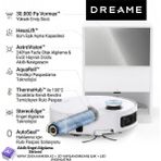 Dreame Ultra Roller Complete Robot Süpürge 30000PA Yüksek Emiş Gücü 8cm Eşik Aşma Kapasitesi Dünyanın Ilk Roller ile Paspaslama Teknolojisine Sahip Dreame Türkiye Garantili