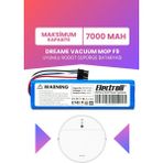 Dreame Vacuum Mop F9 Uyumlu Batarya (MAKSİMUM KAPASİTE) 70000mah Robot Süpürge Bataryası Değişimi