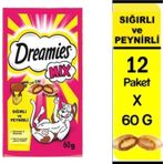 Dreamies 12x60 gr Mix Biftekli ve Peynirli Kedi Ödül Maması
