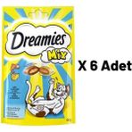 Dreamies 6x60 gr Mix Balıklı Yavru ve Yetişkin Kedi Ödülü