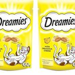 Dreamies Kedi Ödül Maması, Peynirli, 60 gr 2li paket