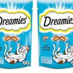 Dreamies Kedi Ödül Maması, Somonlu, 60 G 2li paket
