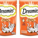Dreamies Kedi Ödül Maması, Tavuklu, 60 G 2li paket