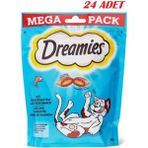 Dreamies Mega Somonlu Kedi Ödül Maması 180 Gr*24 Adet