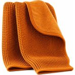 Dreamline OEKO-TEX Sertifikalı %100 Pamuk Waffle Bebek Battaniyesi, Hipoalerjenik 0-4 Yaş Uygun Petek Dokulu Özyapı, Hardal, 75x100 cm - 75 x 100 cm - Sarı