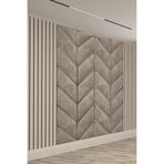 dreamwall Chevron Desenli Altın Çizgili Tek Parça Tekstil Duvar Kağıdı