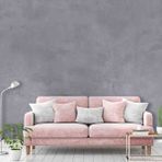 Dreamwall Düz Renk Silinebilir Isı ve Ses Yalıtımlı Tekstil Duvar Kağıdı - 260 x 260 cm - Gri