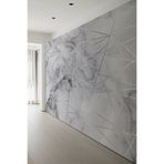 dreamwall Geometrik Çizgili Gri Mermer Tekstil Duvar Kağıdı