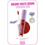 Dreamy Matte Cream Lipgloss Mat Görünümlü Dudak Parlatıcısı - 204 Hot Girl Check - Kırmızı