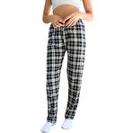 Dreamy Soft Kadife Dokulu Ekose Kareli Süet Pijama Altı Pantolon