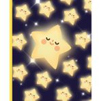 Dreamy Star Notebook – Cute Kawaii Night Sky Journal: 7.5 x 9.25 Inch | 100 Ruled Pages | Adorable Sleepy Star Themed Writing Notebook for Kids, Teens & Dreamers