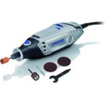 Dremel 3000 Çok Amaçlı El Motoru, 130 W, F0133000JW, 5 Aksesuarlı, Siyah-Gri