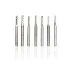 Dremel Benzeri Kalıpçı Taşlama cnc Karbür Uç Seti Yoğun Çelik Tungsten 7 Parçalı 3.2 Çap Mil Freze
