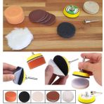 dremel proxxon makineleri için polisaj seti cırtlı taban yün keçe zımpara bone skoch sünger 16 pcs