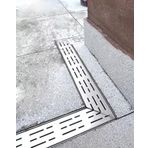 Drenaj Kanalı Kapağı Kanal Gideri Ve 90 Derece Köşe Paslanmaz Çelik Takımı, Güverte Döşeme Taşı Veranda Araba Yolu Drenaj Sistemi, Hendek Oluk Borusu Ve Kanalizasyon Izgaraları(Corner,7x5cm/2.8x2in)
