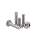 Dreneco Altıgen Soket Başlı Vidalar Mobilya Cıvataları Bağlantı Elemanı Paslanmaz Çelik, M5 × 20mm, 30 adet