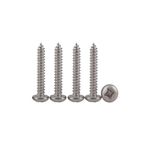 Drenky 100 adet ahşap vida 3x16 mm paslanmaz çelikten panhead vidalar A2 Phillips girinti tam dişli m3 vidalar sunta vidaları tava başlı kendinden kılavuzlu vidalar üniversal vidalar