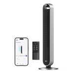 Dreo Akıllı Kule Fan – 12 Hız & 4 Mod, 25 dB Ultra Sessiz Motor, 8.3 m/s Rüzgar Hızı, 120° Salınım, Zamanlayıcı, Uzaktan Kumanda, Wi‑Fi & Sesli App Kontrol, Pilot Max S