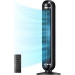 DREO Nomad TFT414 Kule Tipi Vantilatör 36 İnç 8 Hız, 4 Mod, 90° Salınım, Sessiz Çalışma, Kumandalı, LED Ekran Siyah