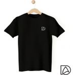 Dress Art -İngiltere'ye ihraç ürün- Wave - Unisex - Baskılı Siyah Tişört- Yüksek kalite