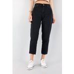 dressmix Siyah Yüksek Bel Mom Kadın Pantolon - Siyah Boyfrend Kadın Kot Pantolon(1 beden Büyük Alınız)