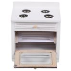 DRESSOOS Dollhouse Mutfak Sobası Minyatür Mobilya Süsleme Mini Ev Pervane Masası Mini Soba Mini Ev Malzemeleri Mini Ev Aksesuarları Mini Aşçı Ocağı Mini Ev Mutfak Ocak