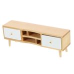 DRESSOOS televizyon dolabı dekorasyon home decor oyuncak bebek evi mobilyaları bebek evi oturma odası dolabı ahşap tv sehpası gerçekçi mini tv sehpası peyzaj minyatür mobilya odun modeli
