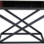 Dresuar 13657 X Model Temper Cam Ayna Metal Nikelaj Ayak Siyah Fırın Statik Boya