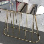 Dresuar 18063 CADDE Model Metal transmisyon GOLD renk kaplama TEMPER Cam El Yapım