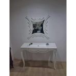 Dresuar 90628 Cnc Çökertme Model Cnc Ayna Lake Beyaz Tabla Kayn Aslan Ayak